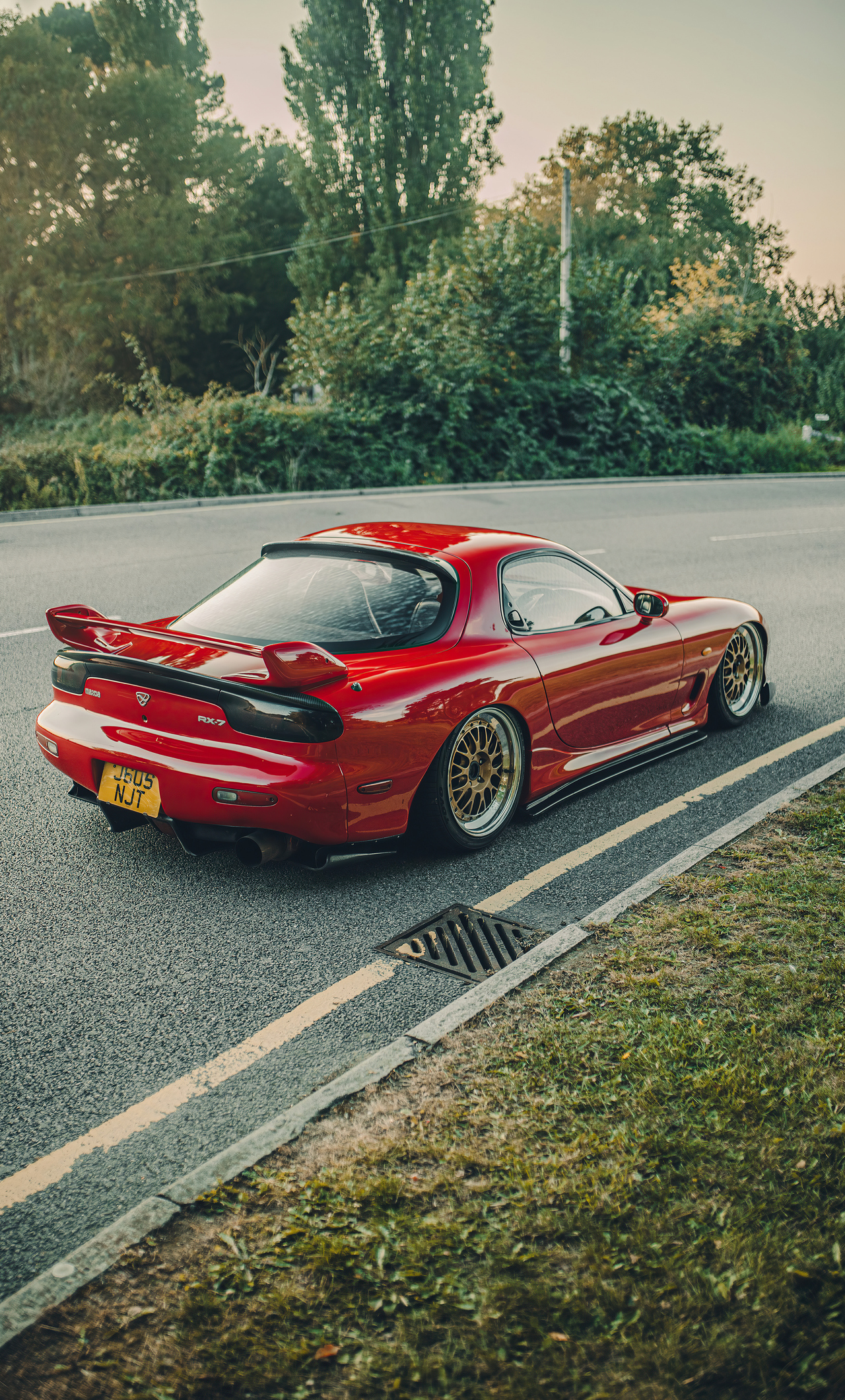 Red Mazda Rx7 iPhone HD 4k Wallpaper, Image, Background, Photo and Picture
