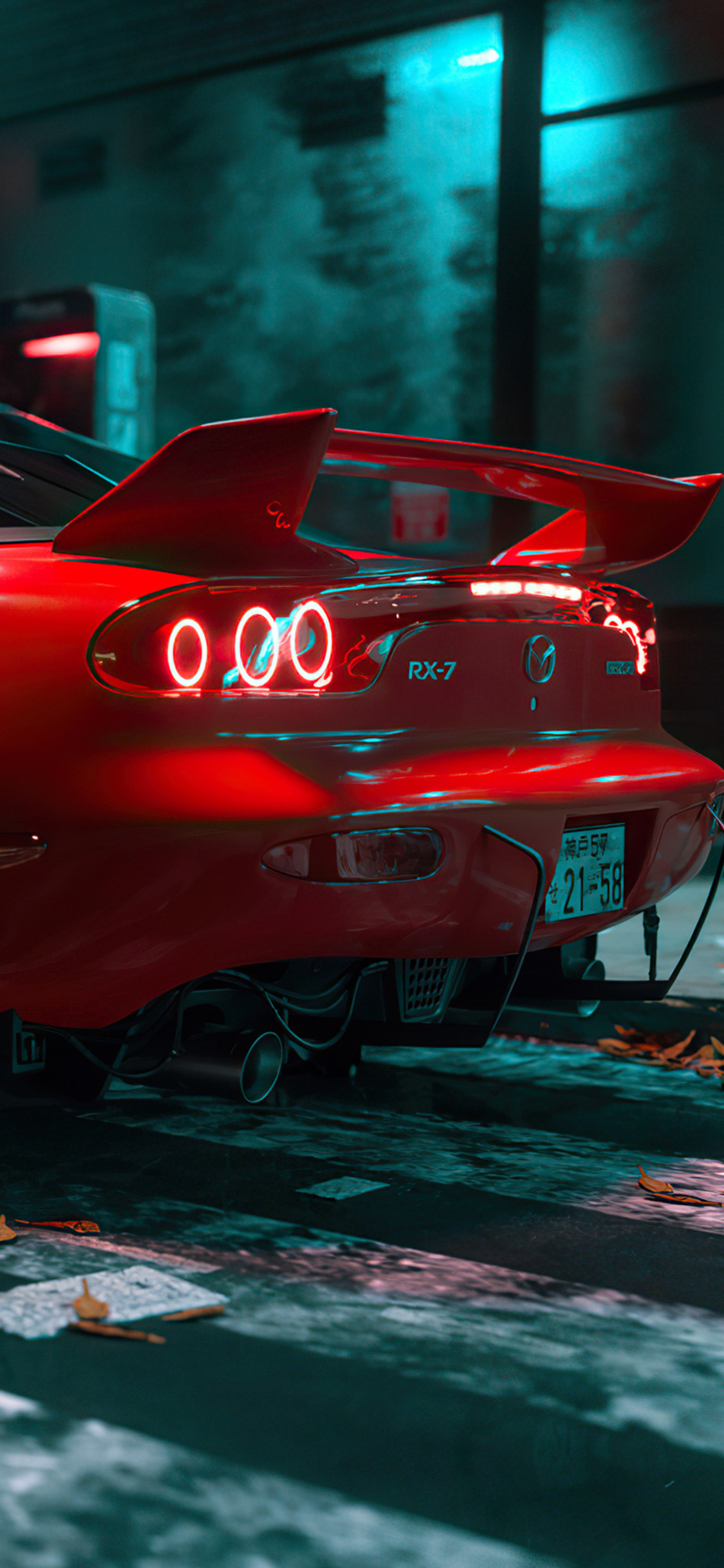 Mazda Rx7 Red Cgi Art 4k iPhone XS, iPhone iPhone X HD 4k Wallpaper, Image, Background, Photo and Picture