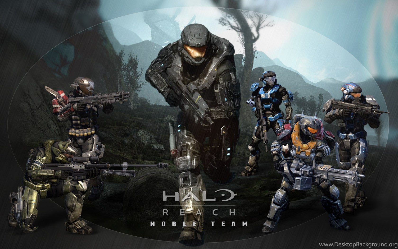 Halo Reach Noble Six By Redrum201 Desktop Background