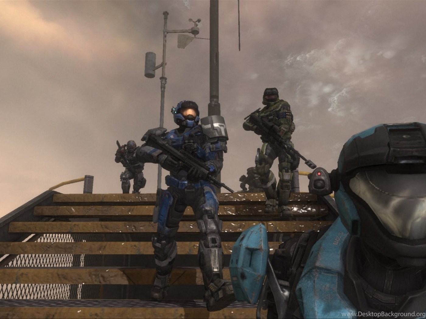 Halo Reach Noble Team On Lone Wolf (Noble Six Player) YouTube Desktop Background