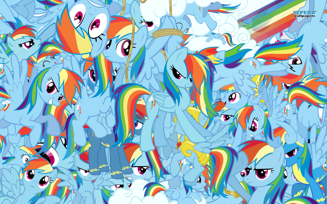 Rainbow Dash Collage Wallpaper Little Pony Friendship is Magic Wallpaper