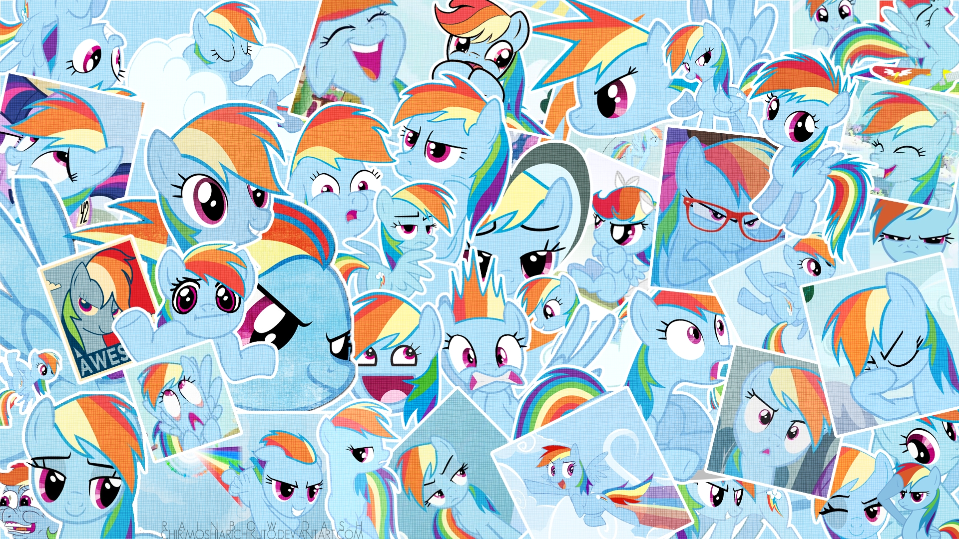 my little pony collage rainbow dash 1920x1080 wallpaper High Quality Wallpaper, High Definition Wallpaper
