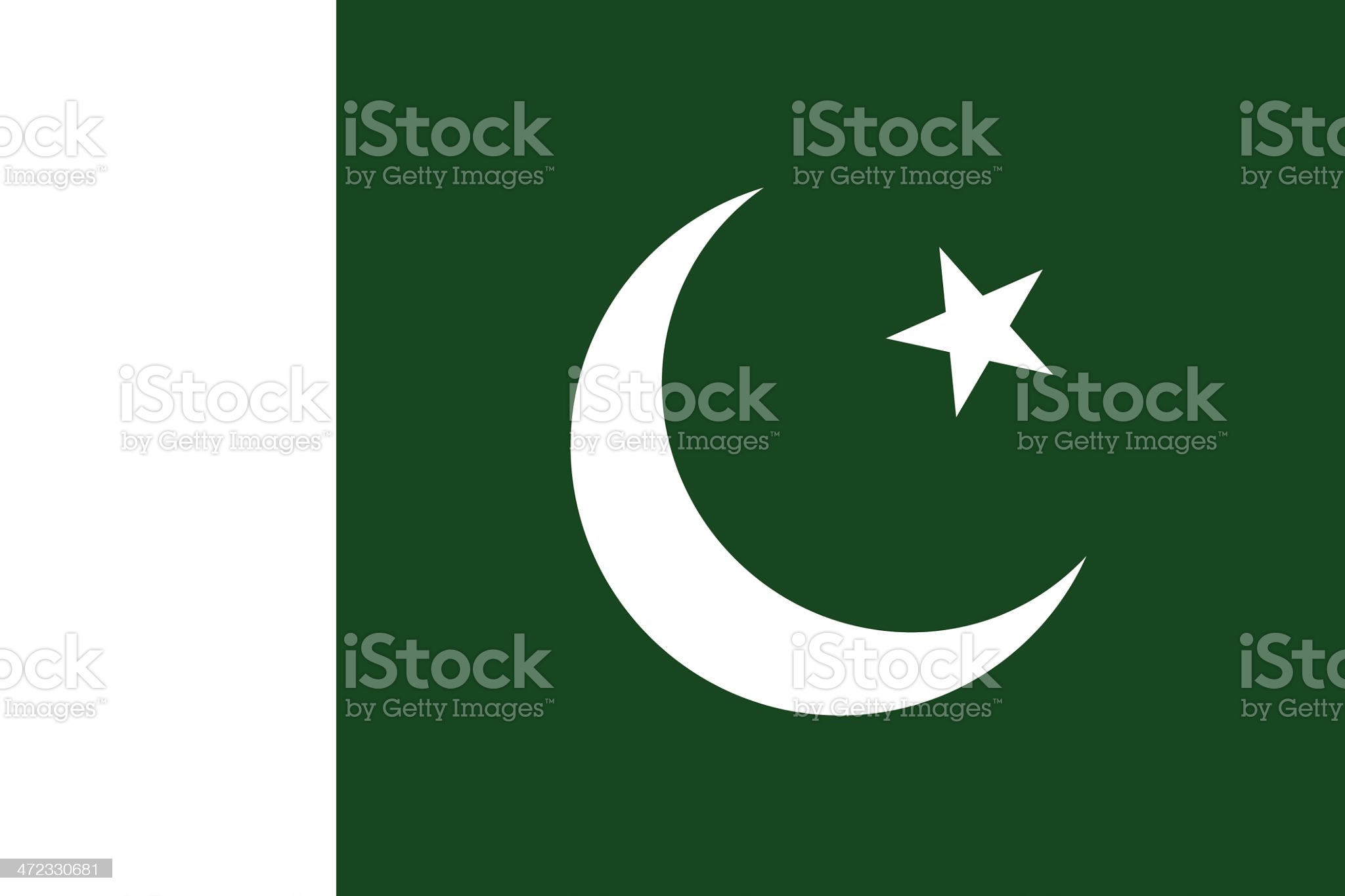 Pakistani Flag , Picture & Royalty Free Image