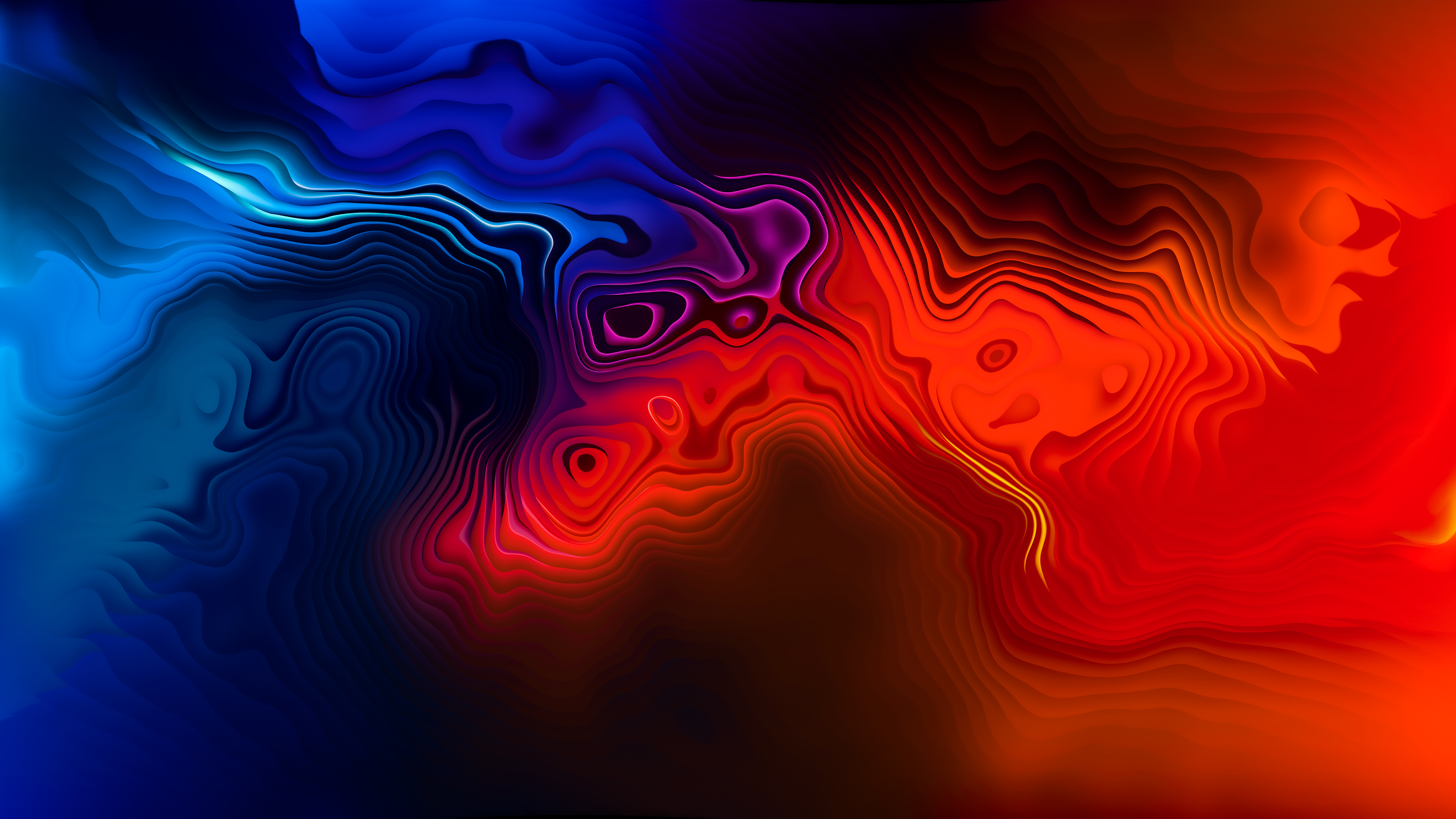 Three Colour Mix Abstract 4k, HD Abstract, 4k Wallpaper, Image, Background, Photo and Picture
