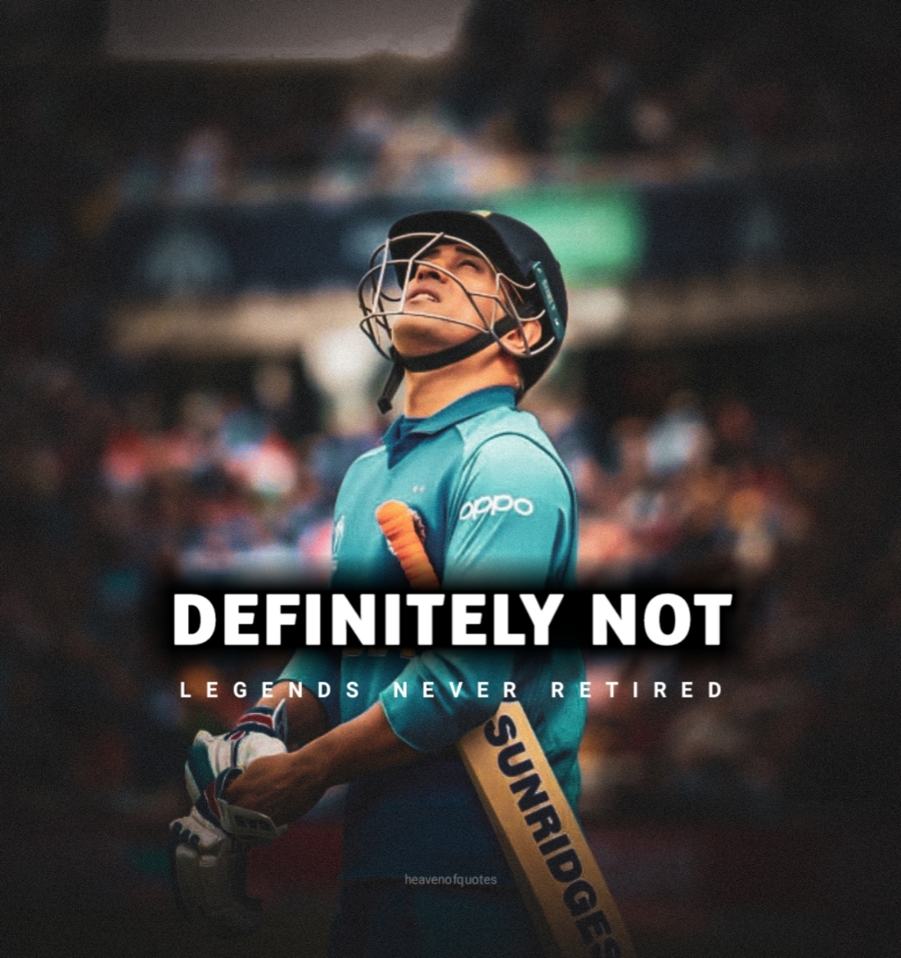 Best motivational and inspirational M S Dhoni Quotes and image