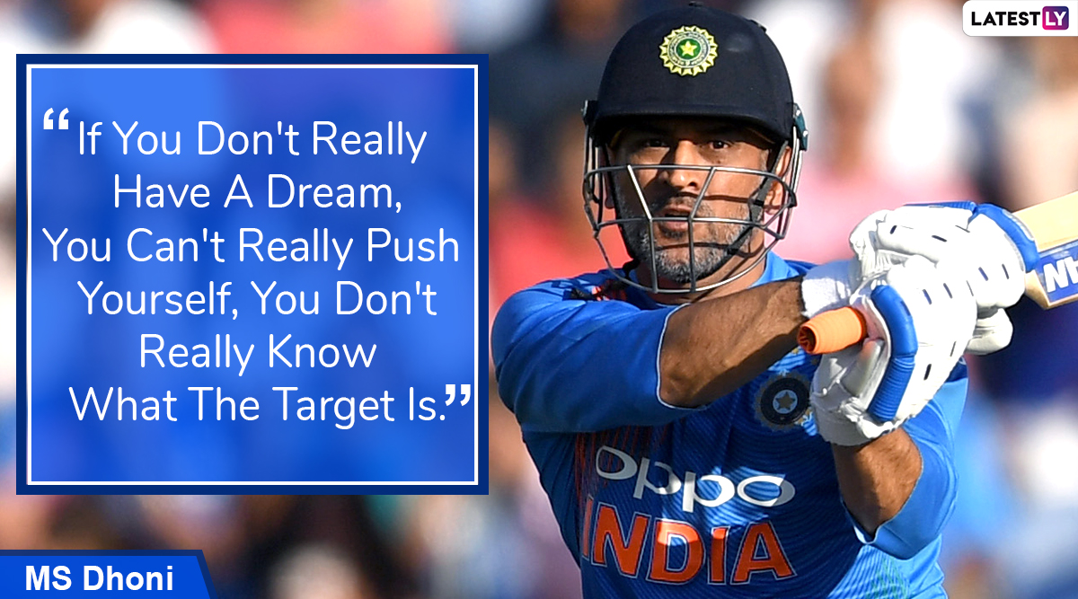 MS Dhoni Quotes With HD Image: Powerful Sayings by World Cup Winning Indian Skipper on Success and Life to Celebrate His 39th Birthday