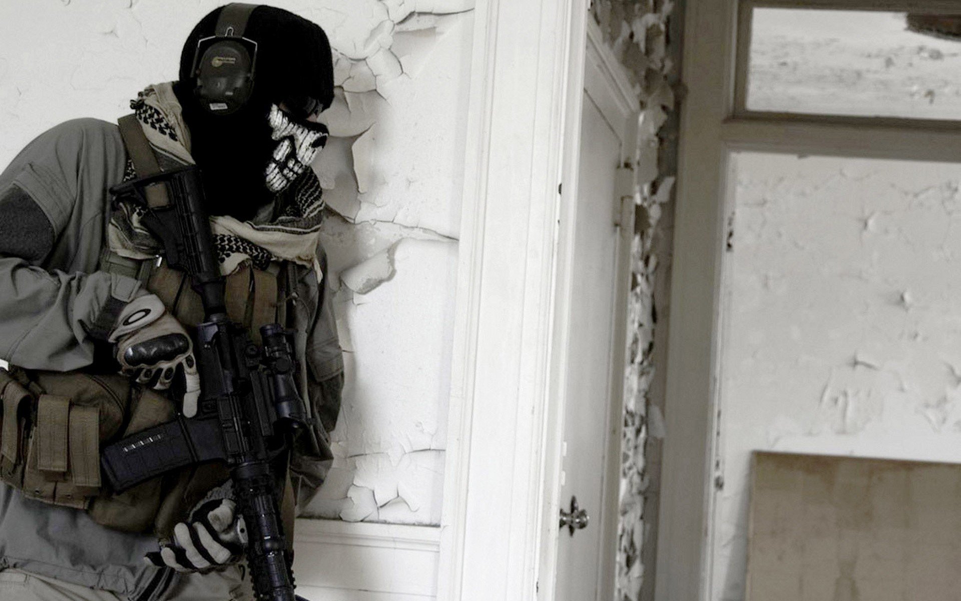 ghost, Mask, Gun Wallpaper HD / Desktop and Mobile Background