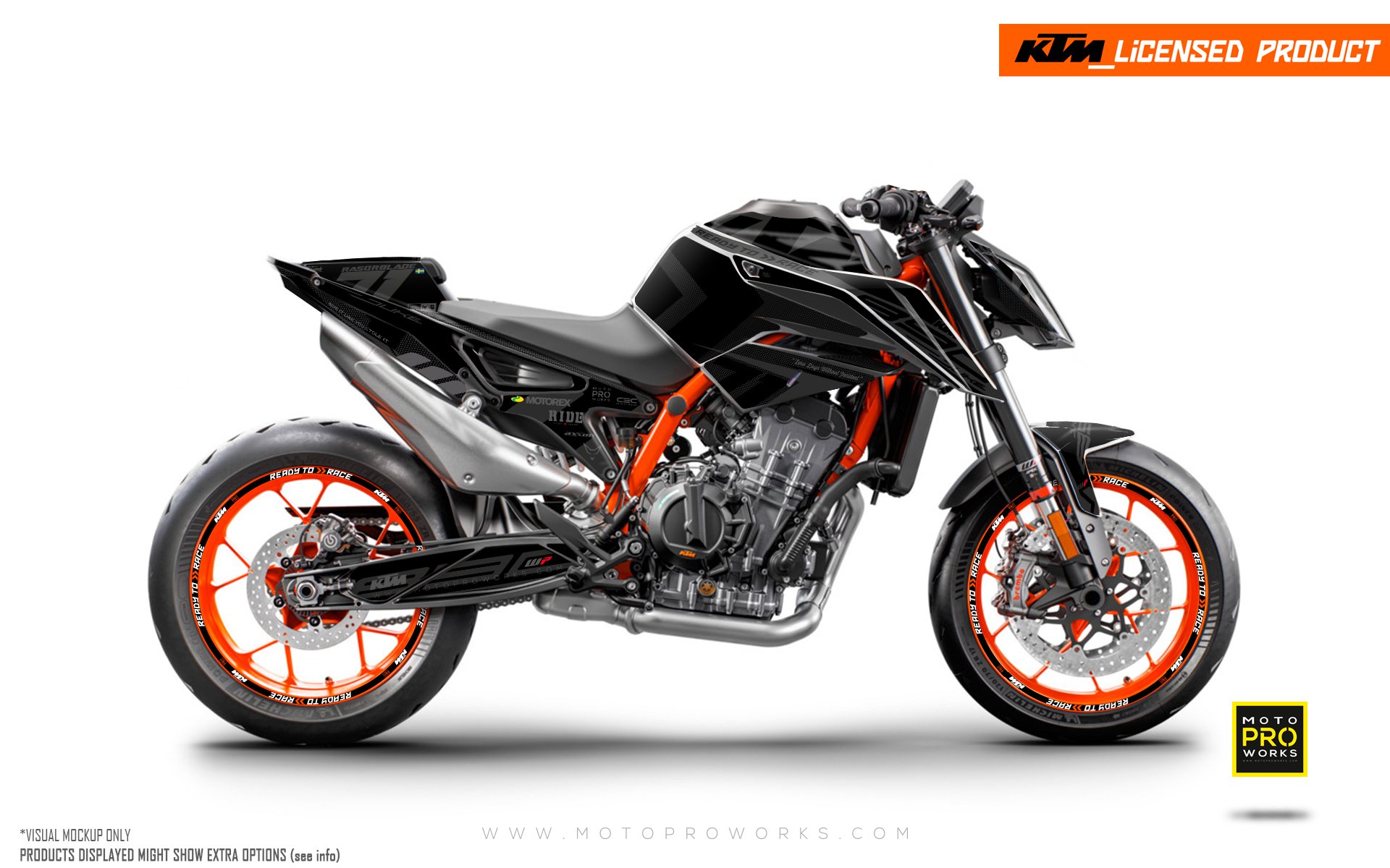 KTM 890 Duke R GRAPHIC KIT (Stealth). Decals and Bike Graphic kit