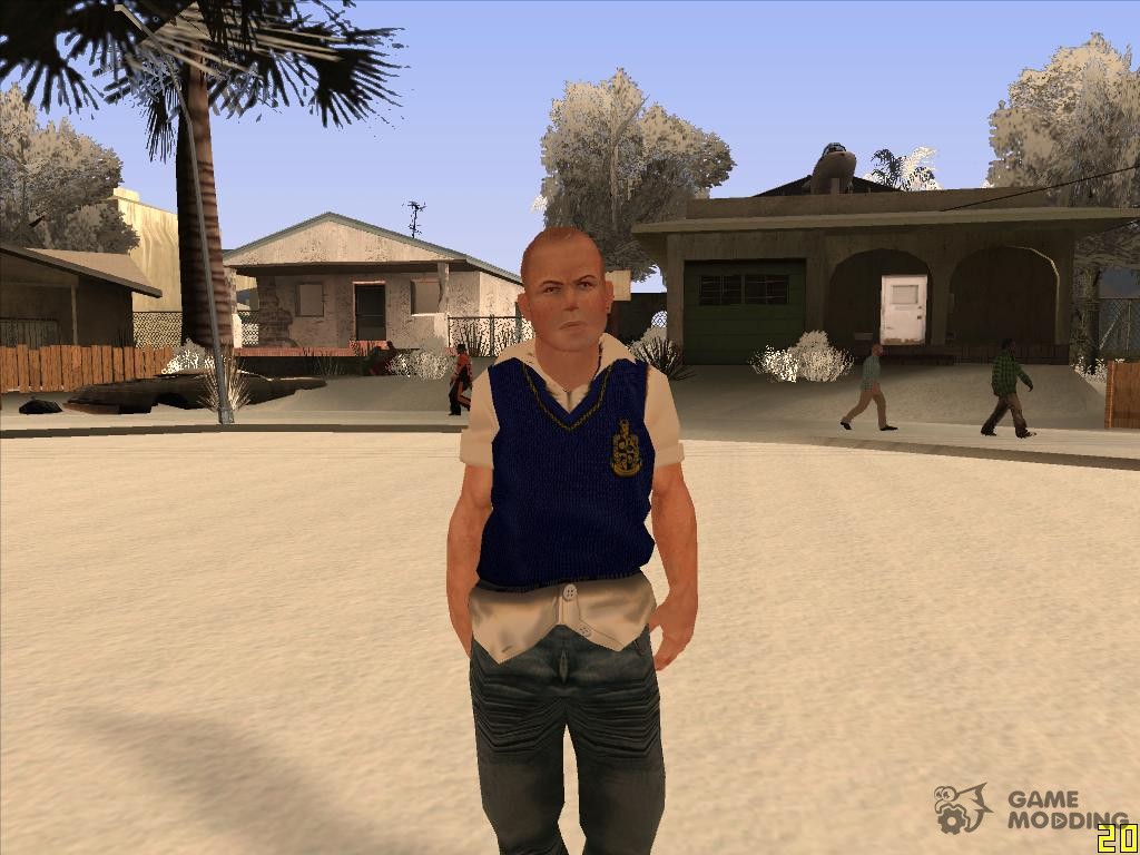 GTA San Andreas Jimmy Hopkins From Bully Anniversary Edition Mod