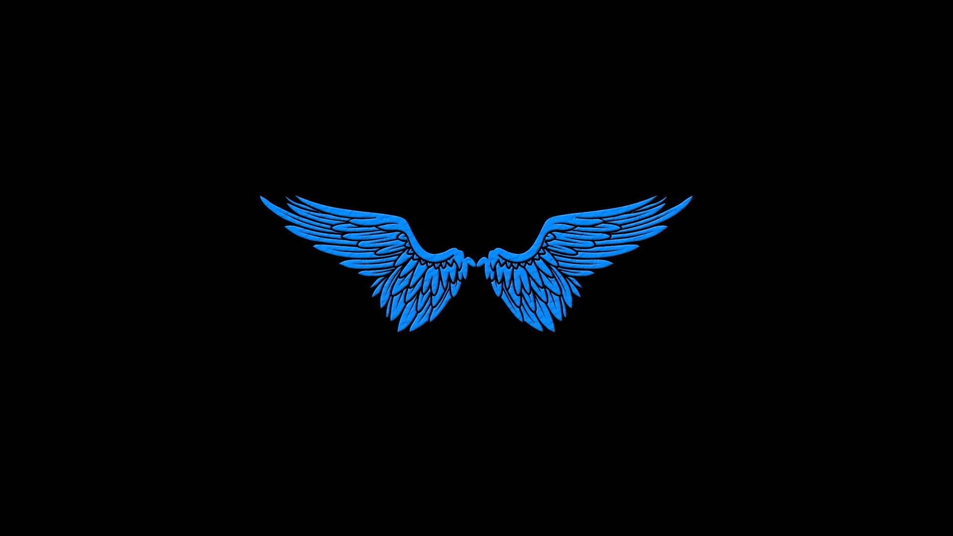 angels blue wings black minimalistic simple 1920x1080 wallpaper High Quality Wallpaper, High Definition Wallpaper