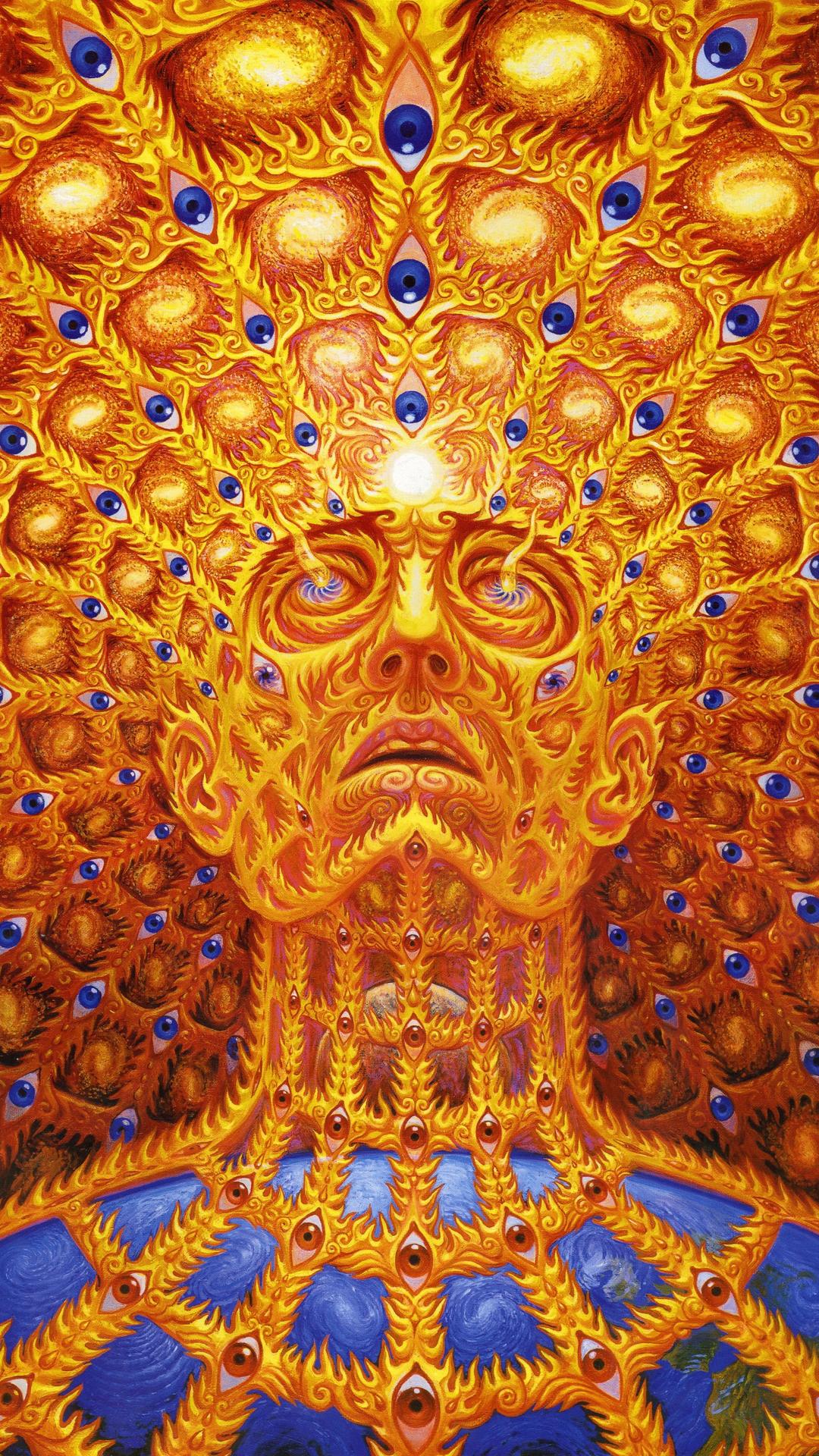 Alex Grey image I edited for your phone wallpaper or lock screen. Enjoy!: DMT