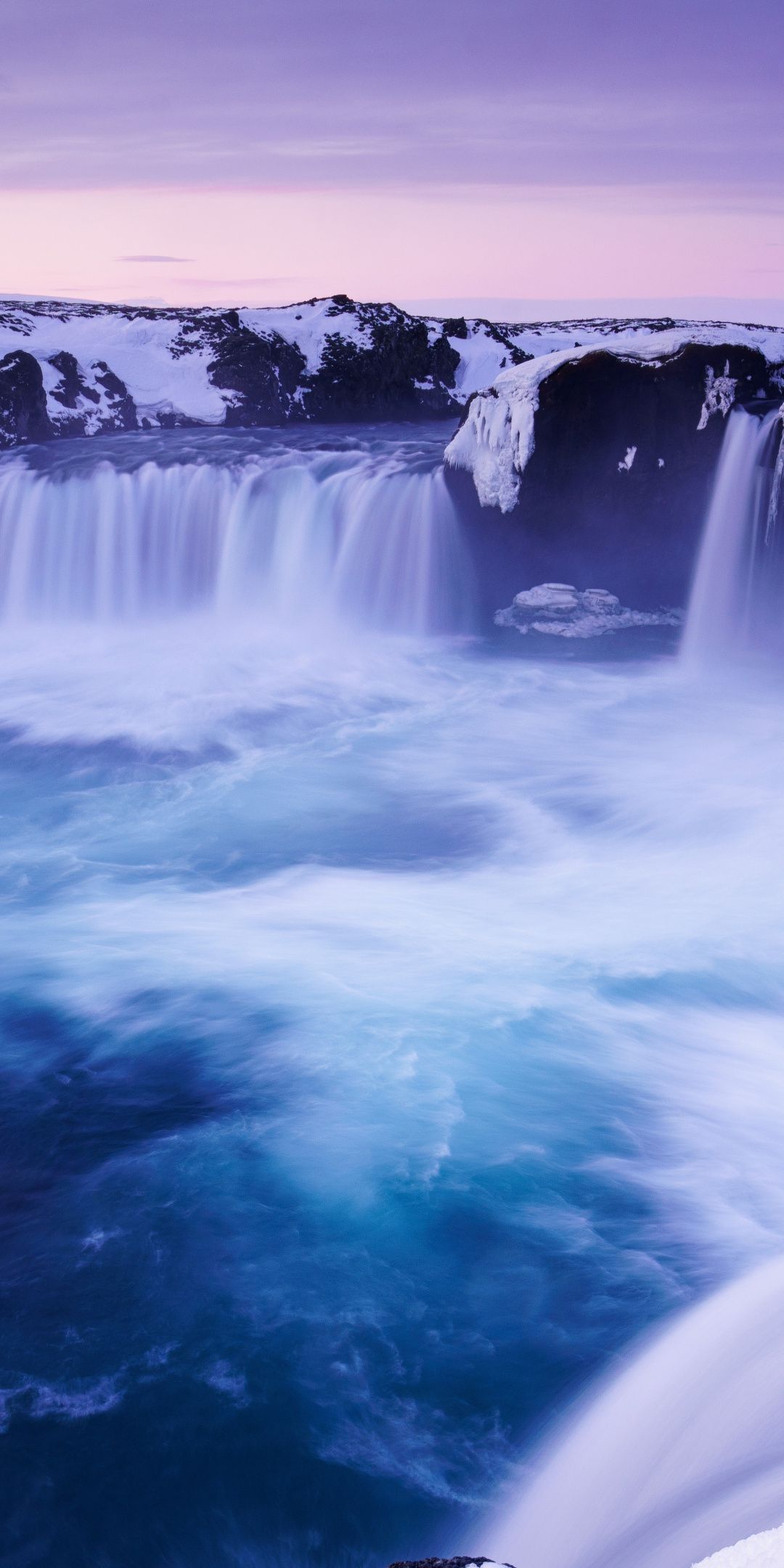 Godafoss, waterfall, blue, water stream, nature, Iceland, 1080x2160 wallpaper. Landscape wallpaper, Waterfall wallpaper, Beautiful nature scenes
