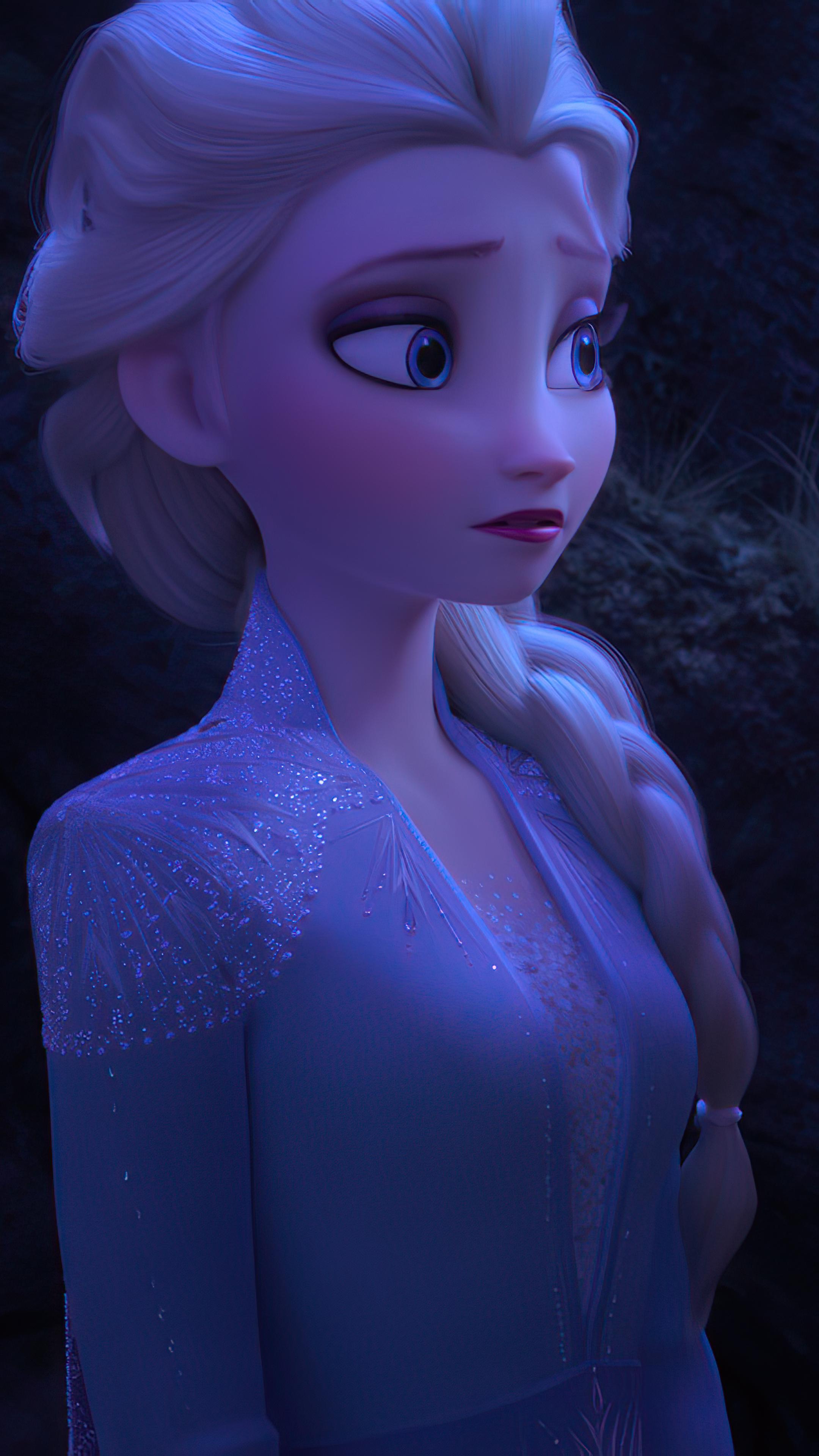 ❄ Elsa's Cute Face ❄K Phone Wallpaper: Frozen