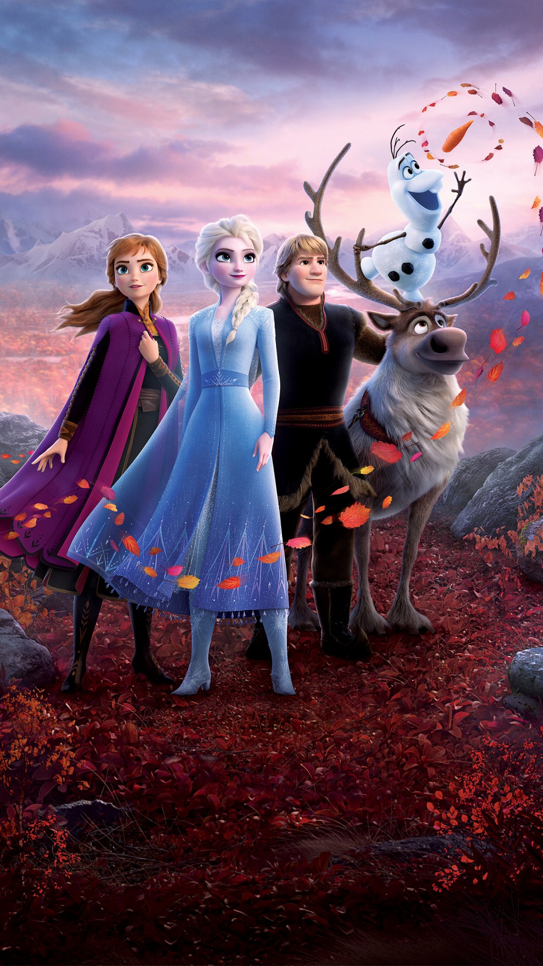 Frozen 2 Queen Elsa Anna Olaf Kristoff 5K Wallpaper