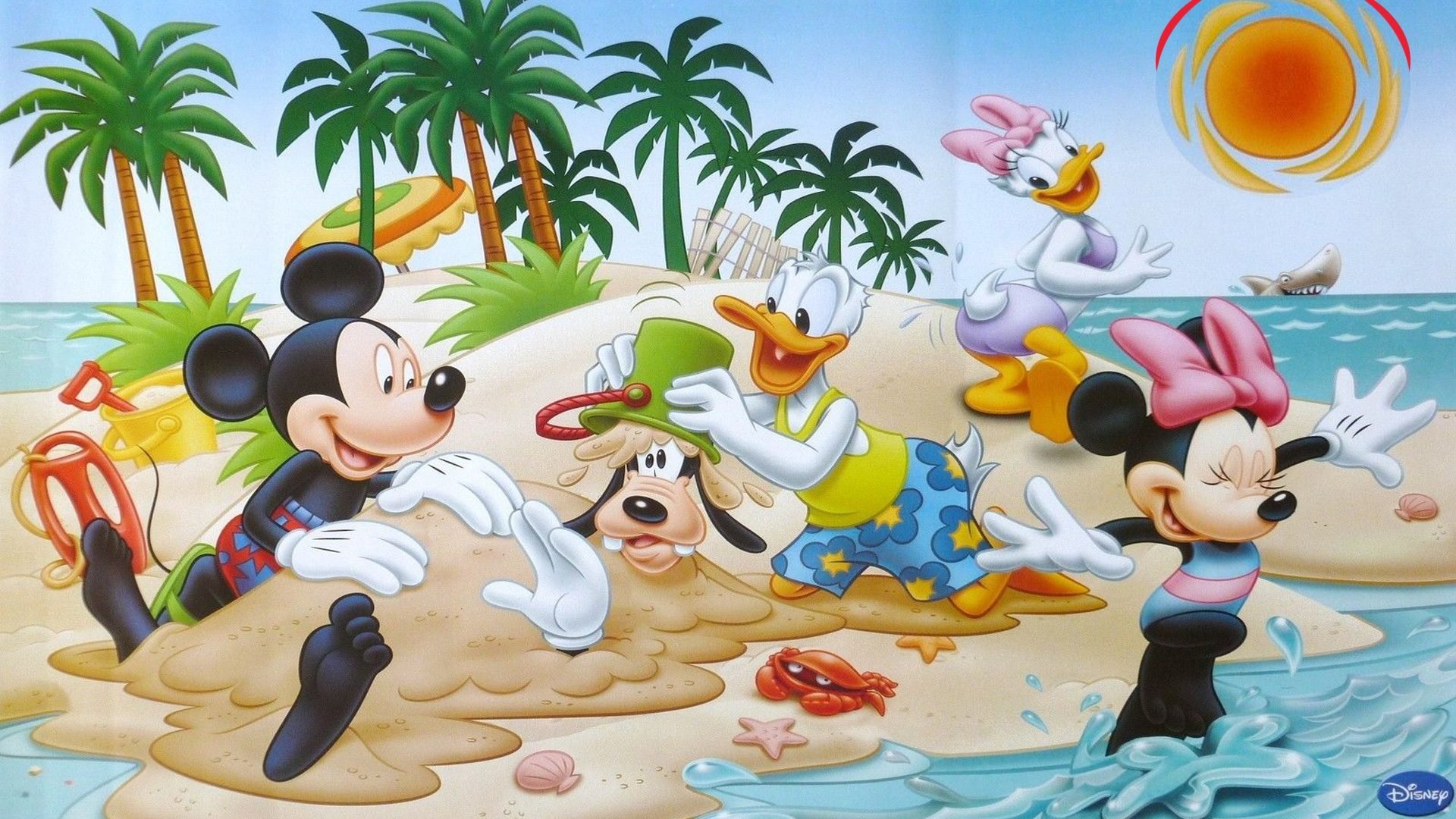 movie, mickey mouse, beach, donald, animation, summer, minnie, disney, daisy