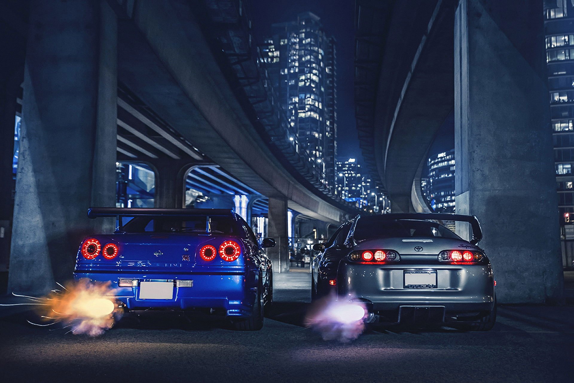 Wallpaper Nissan, Toyota, Cars, Supra, Skyline, Sport