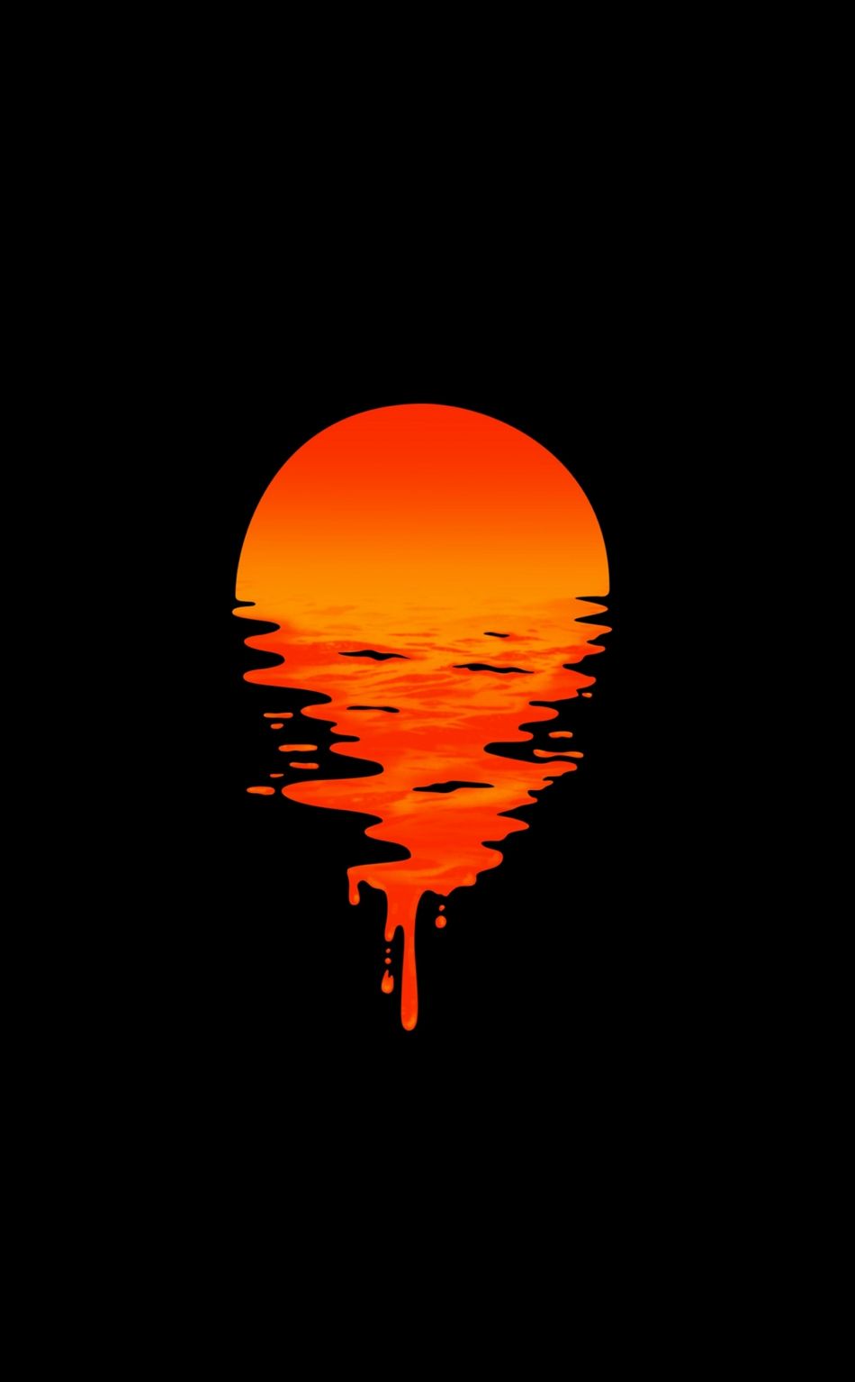 Lake, sunset, orange, minimal, dark wallpaper. Dark phone wallpaper, Dark wallpaper iphone, HD dark wallpaper