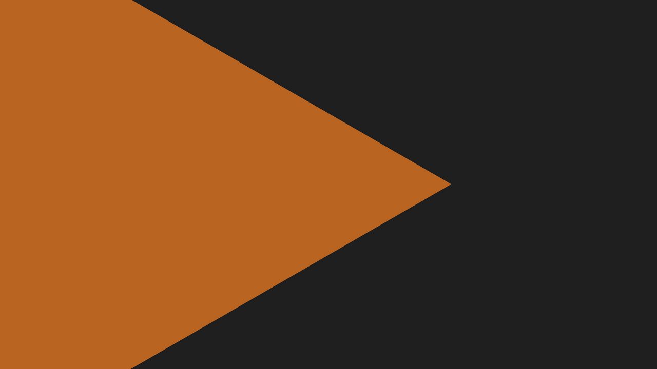 Wallpaper triangles, geometry, minimalism, shapes, orange, black hd, picture, image