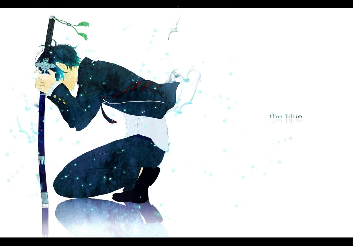 Wallpaper, sports, anime, jumping, cartoon, sword, Blue Exorcist, Okumura Rin, snowboard, brand, extreme sport, winter sport 1200x836