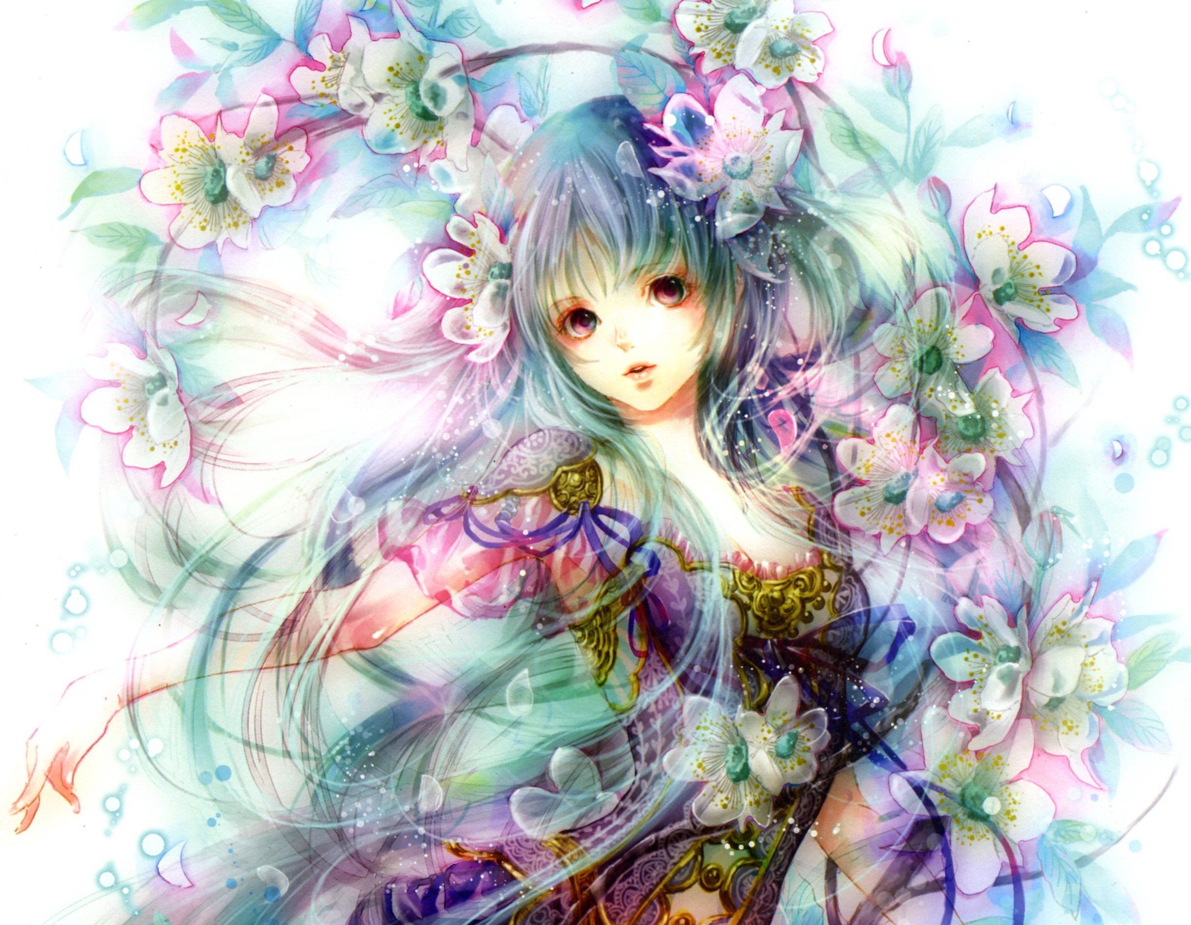 Anime Flower Girl