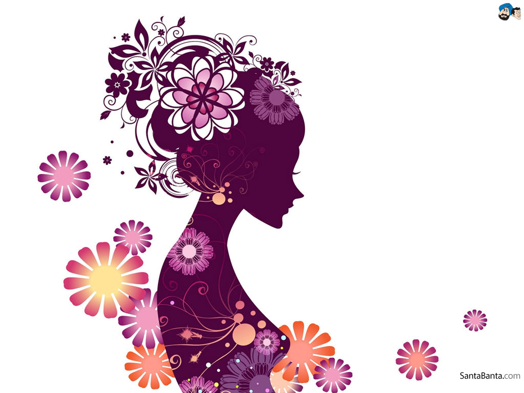 Purple Flower Girls Wallpapers - Wallpaper Cave