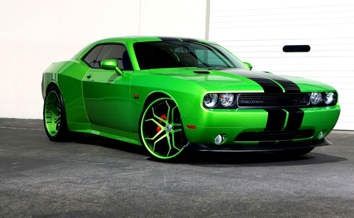 Car Green Cars Dodge Challenger Hellcat Vehicle Wallpaper 2013 Dodge Challenger