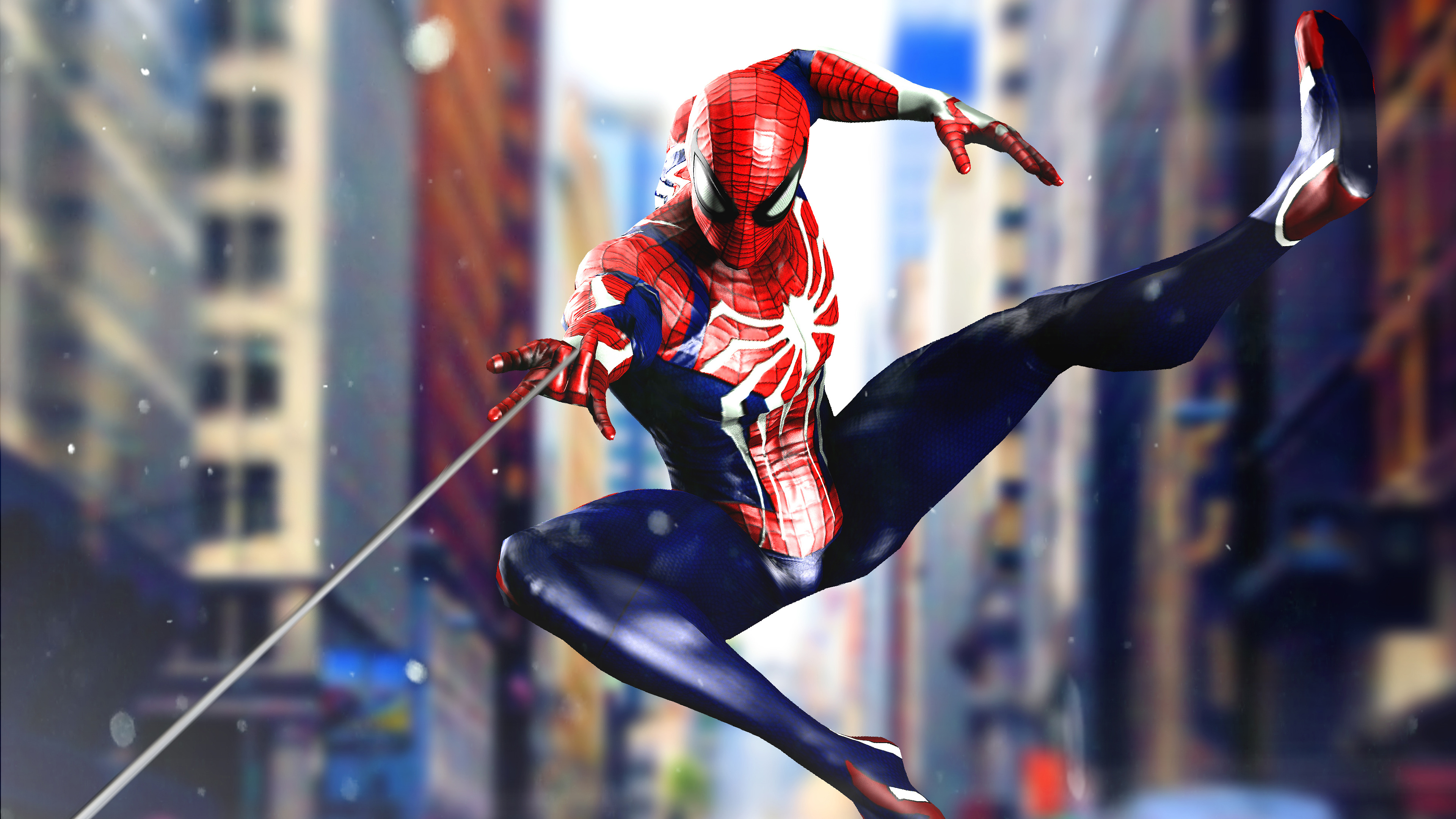Spider Man PS4 Game Advanced Suit 4K