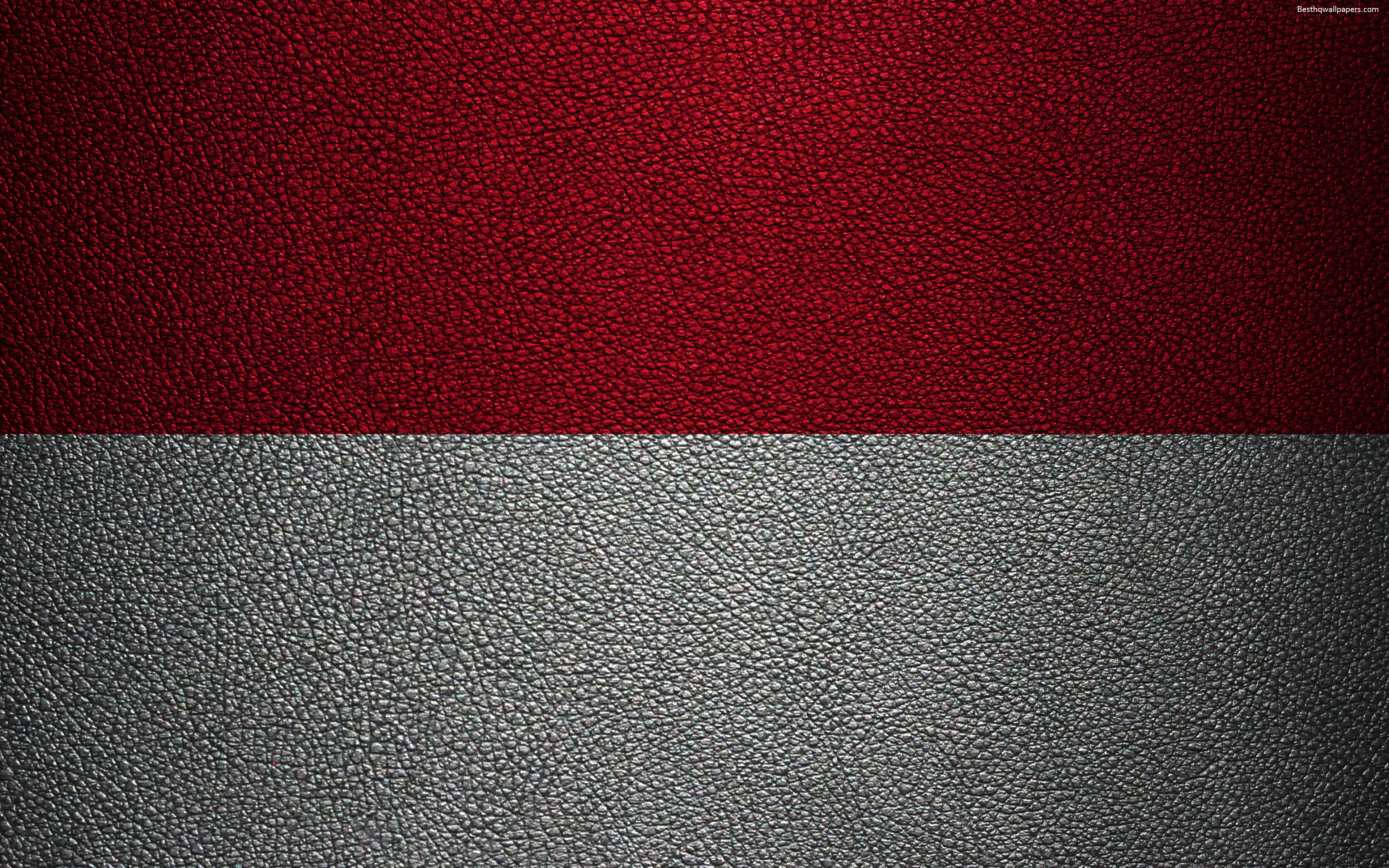 Download wallpaper Flag of Indonesia, 4K, leather texture, Oceania, Indonesia, world flags, Indonesian flag for desktop with resolution 3840x2400. High Quality HD picture wallpaper