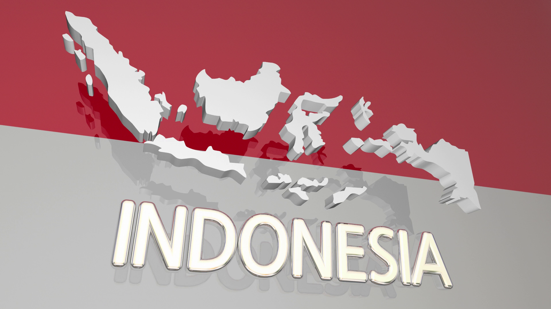 Indonesia Flag And Map