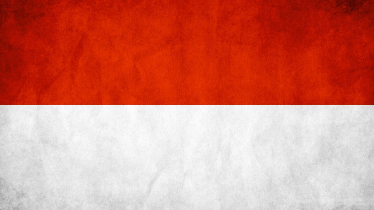 Indonesia Grunge Flag Wallpaper for 1280x720