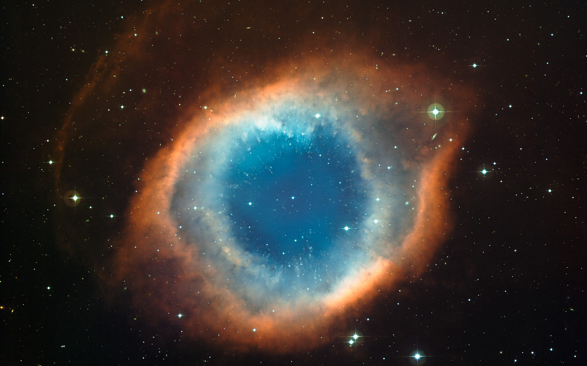 The Helix Nebula Space Wallpaper