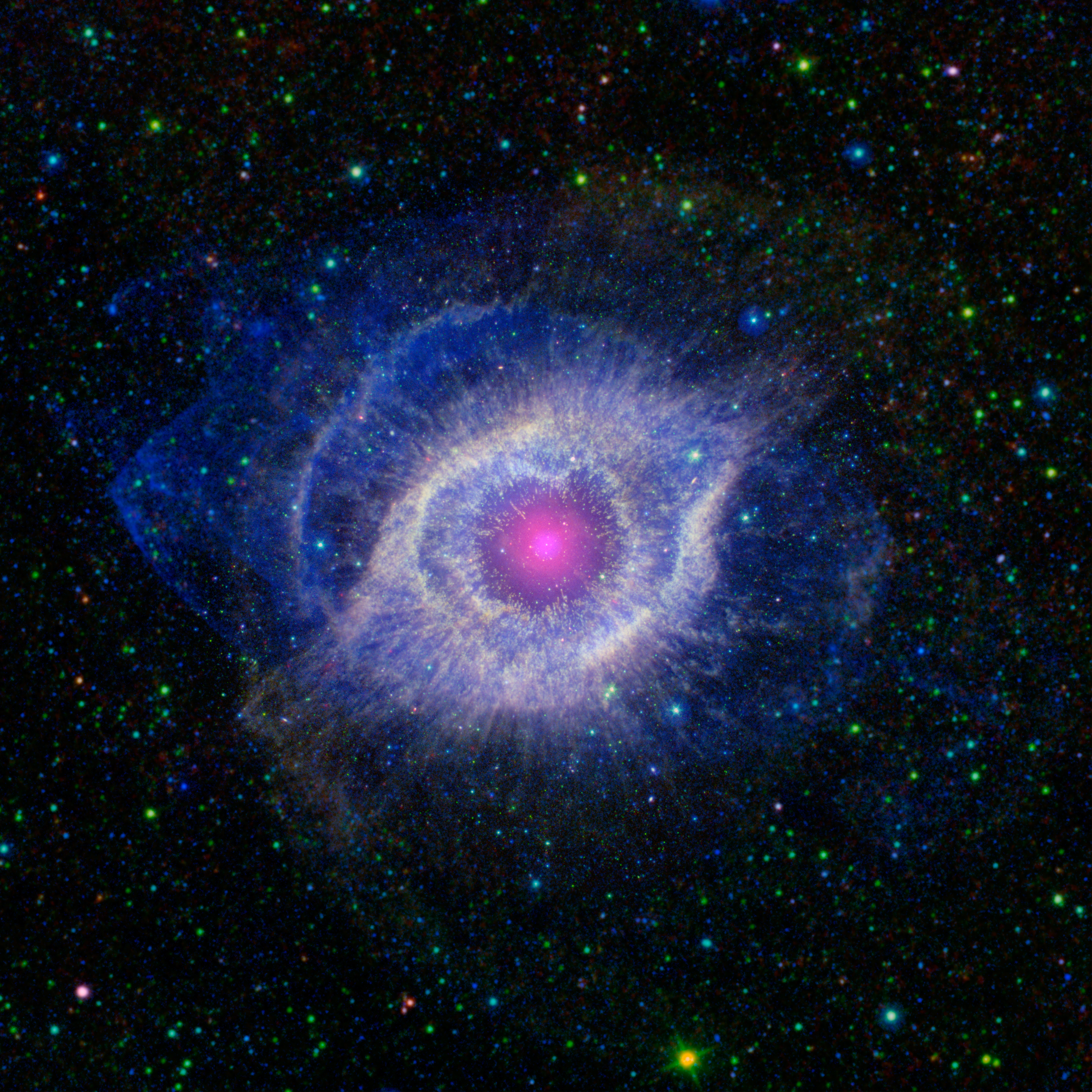 Helix Nebula at the Seams
