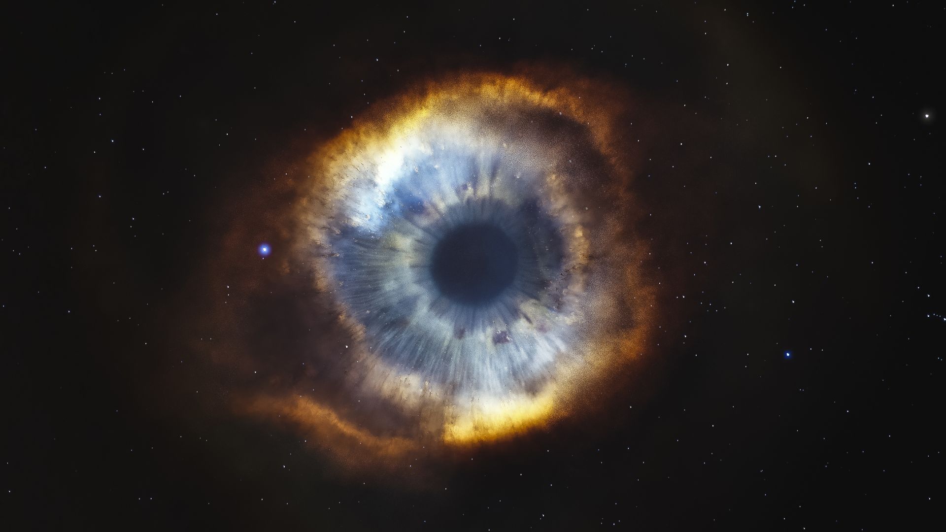 Desktop wallpaper helix, nebula, starry sky, eye, stars, galaxy, HD image, picture, background, 968923