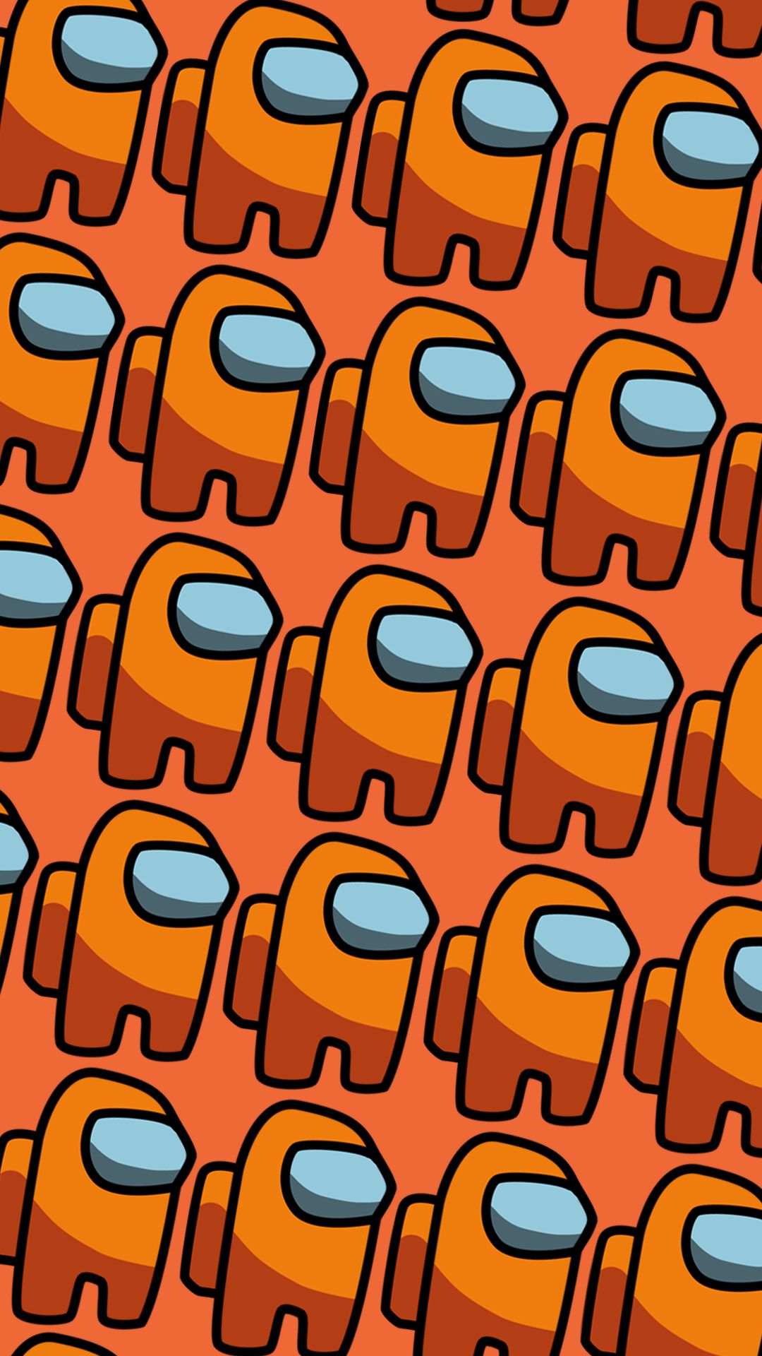 Orange Crewmate Wallpapers Wallpaper Cave