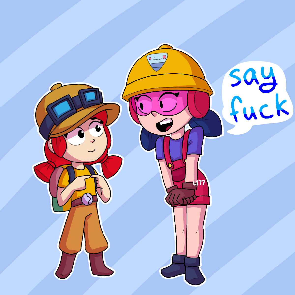 Jessie and Jacky. Brawl Stars. Star comics, Star character, Brawl