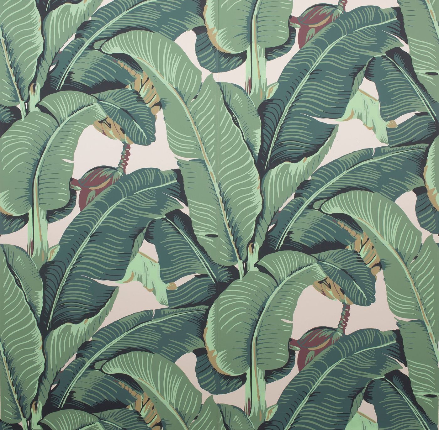 The Iconic Beverly Hills™ Banana Leaf Wallpaper Green