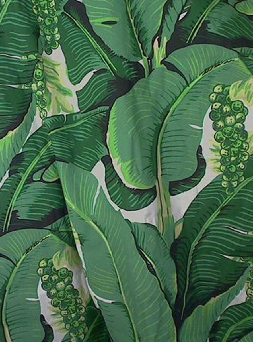 Dorothy Draper Brazilliance Banana Leaves Wallpaper Print w