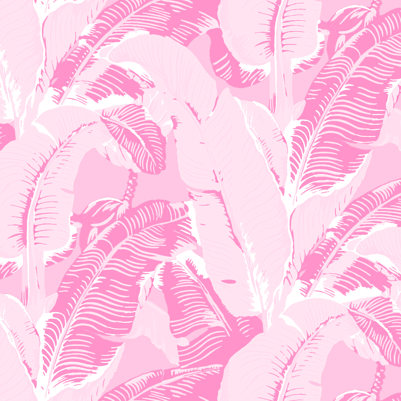 The Iconic Beverly Hills™ Banana Leaf Wallpaper Pink