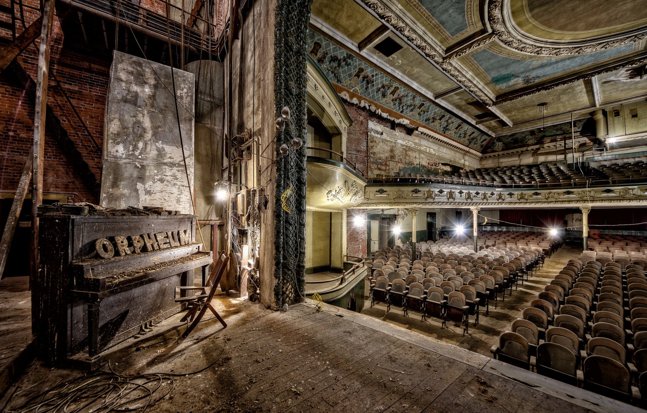 Wallpaper music, hall, piano image for desktop, section музыка