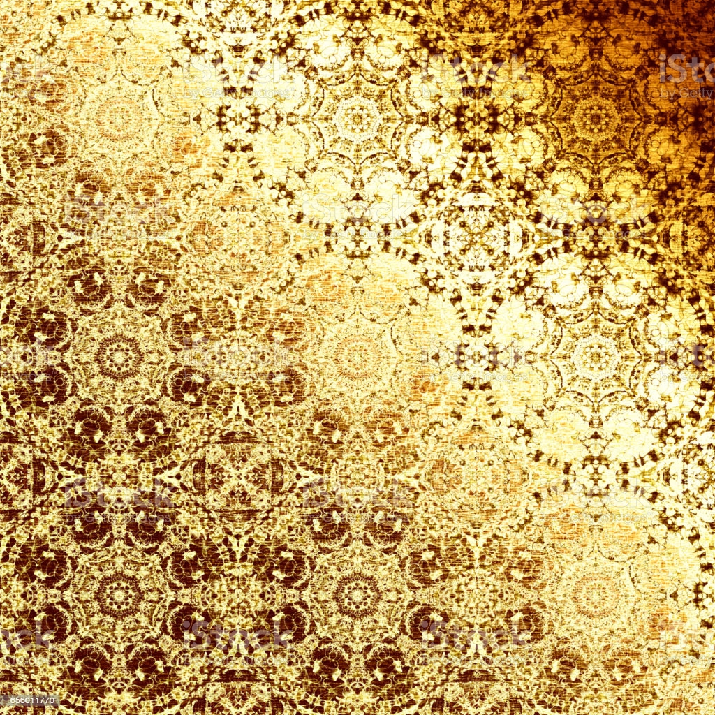 Luxury Gold Oriental Pattern Stock Illustration Image Now