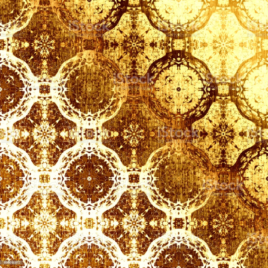 Luxury Gold Oriental Pattern Stock Illustration Image Now