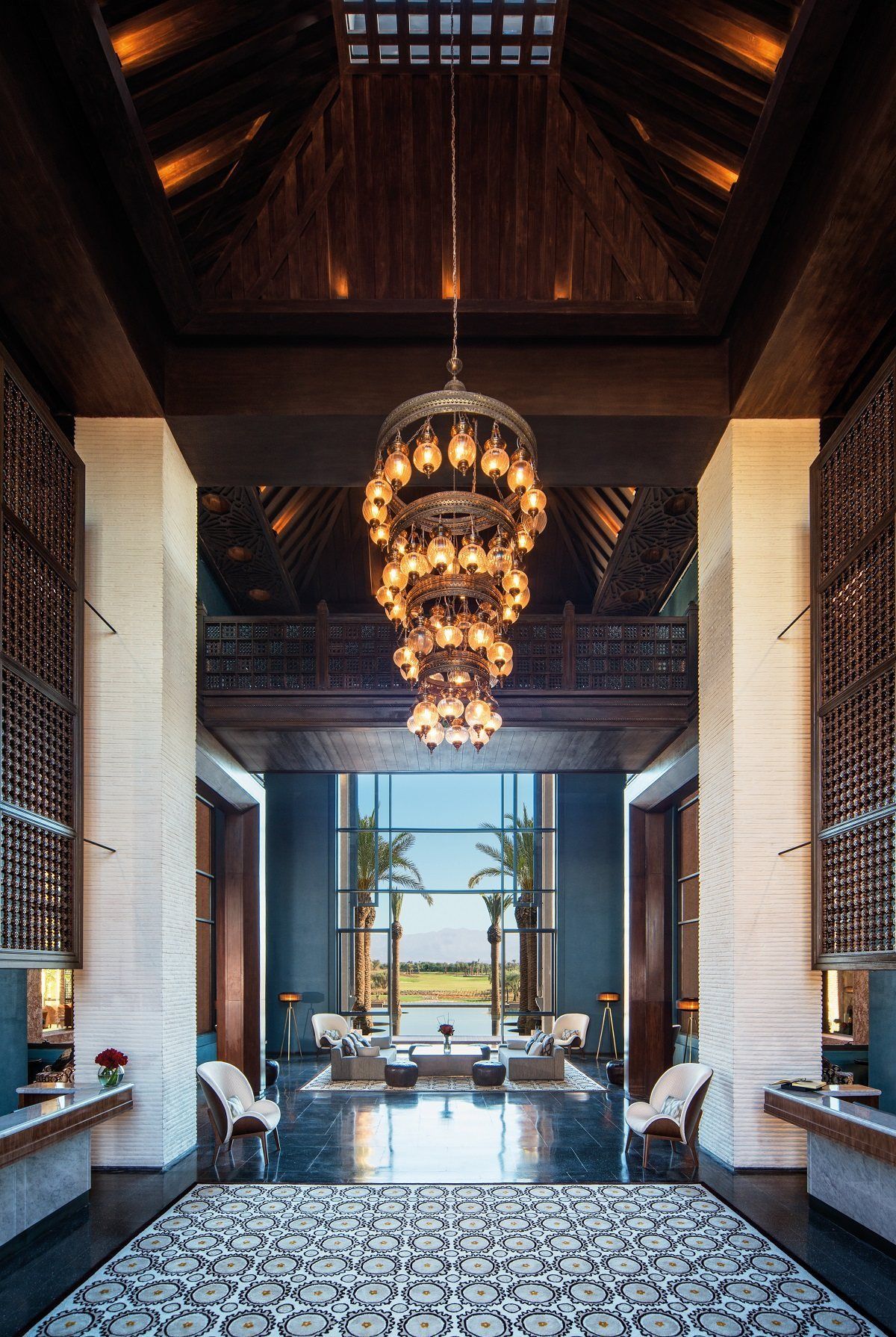 Royal Palm Marrakech With Its Magnificent 18 Hole. Hotel Lobby Design, Luxury Hotels Interior, Luxury Hotels Lobby
