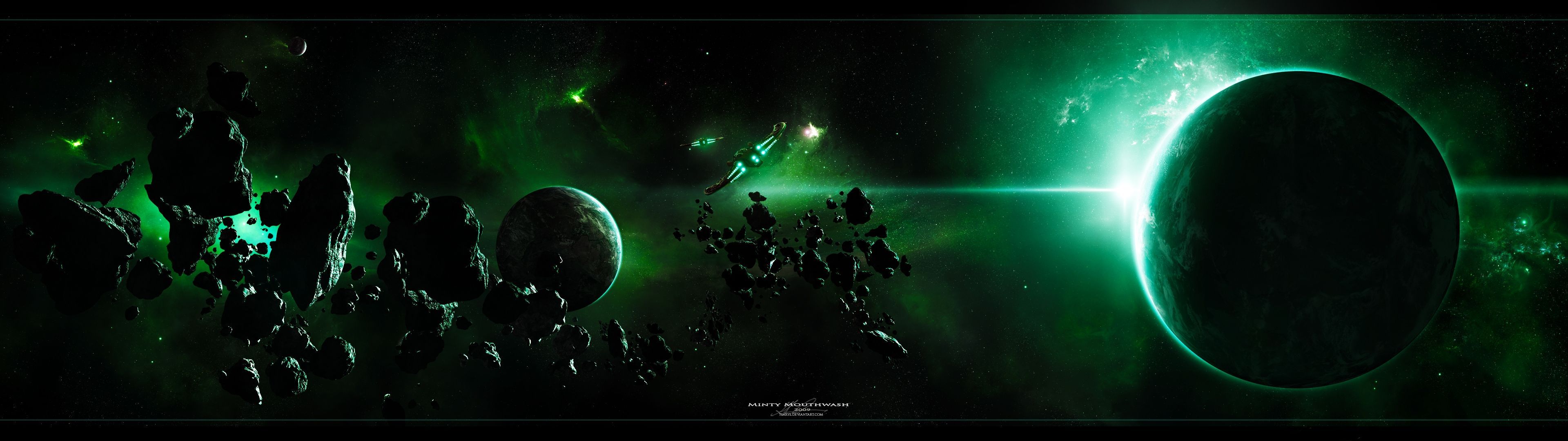 Halo Dual Monitor Wallpaper