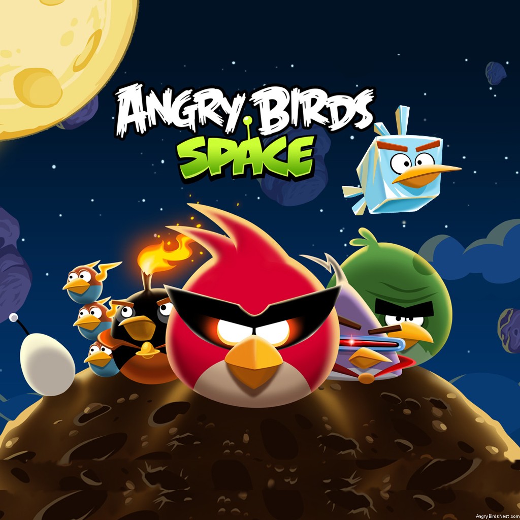 Angry Birds Space Bird Clan iPad Wallpaper