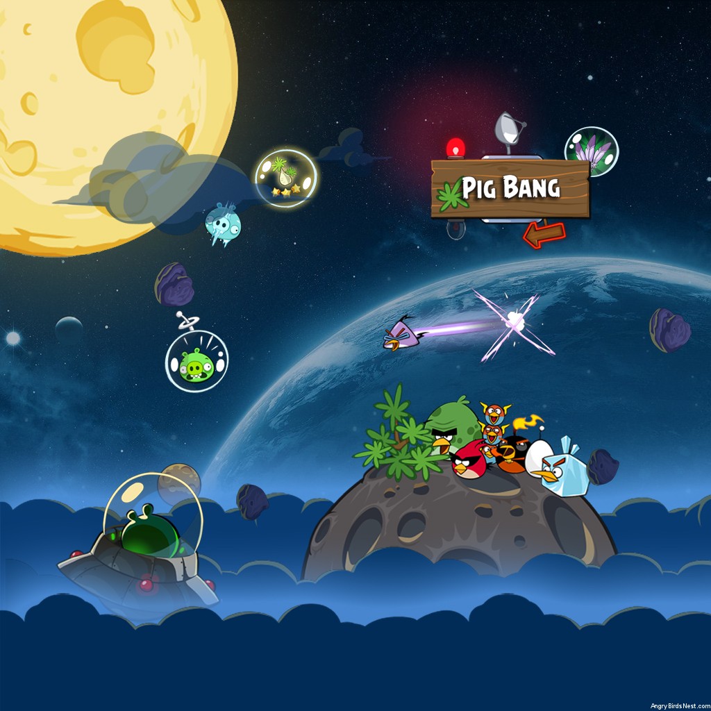 Angry Birds Space Wallpaper iPad Sal