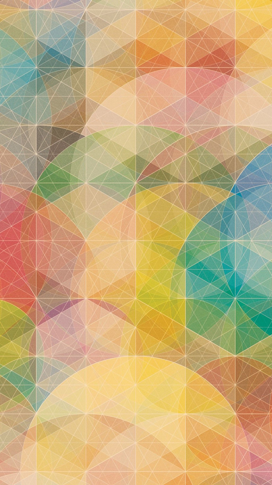 Colorful geometric patterns HTC One M9 wallpaper