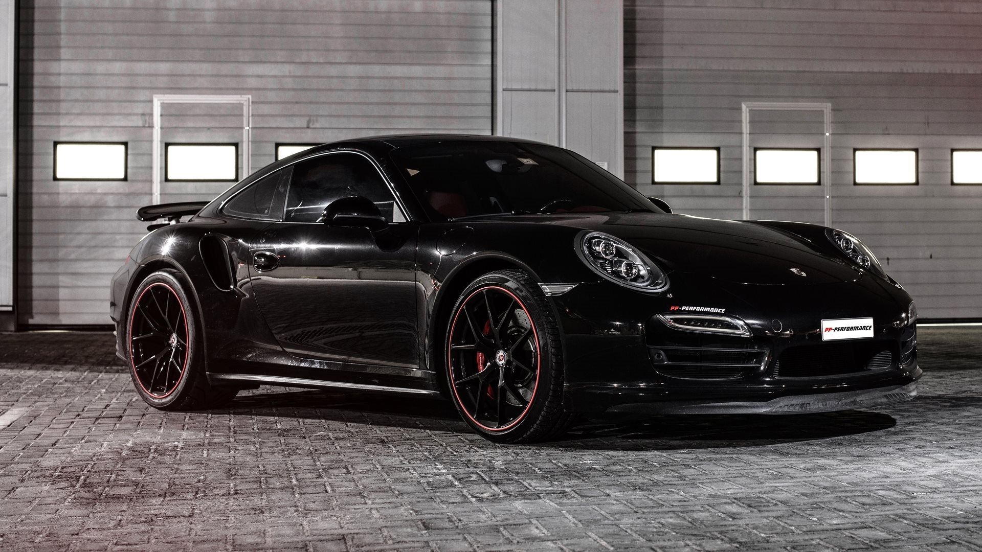 Download Wallpaper Porsche 991, PP Performance, Turbo, Black Porsche, Tuning Porsche For Desktop With Resolution 1920x1080. High Quality HD Picture Wallpaper