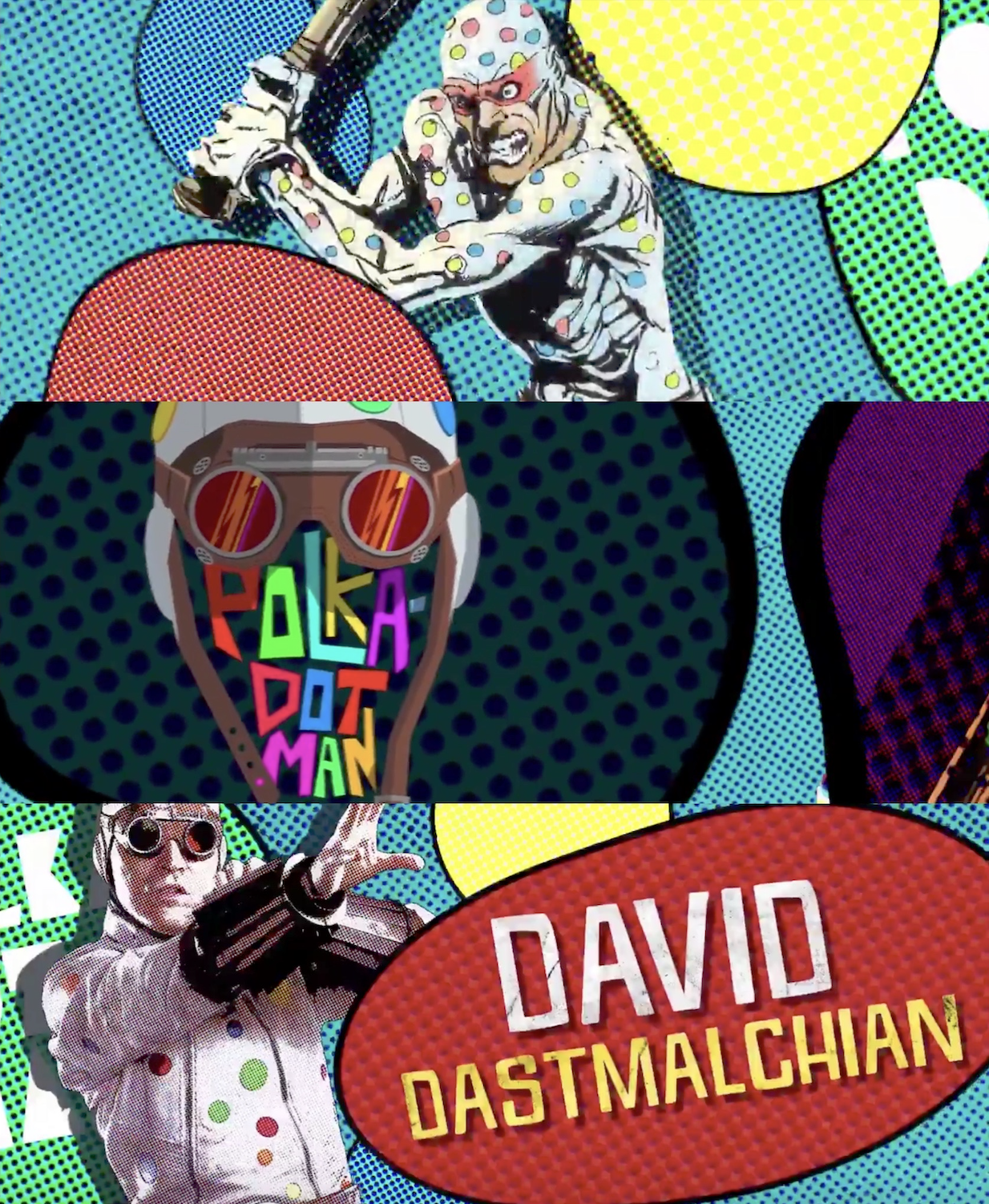 David Dastmalchian As Polka Dot Man. Comic Villains, Polka Dots, Man