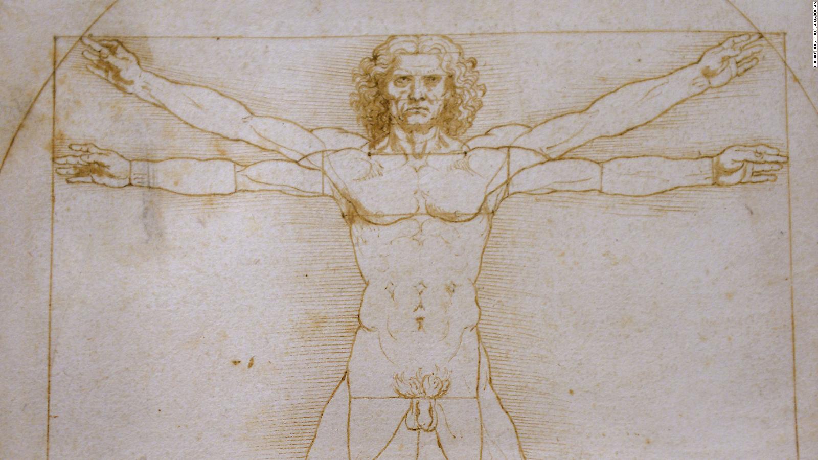 Leonardo da Vinci's 'Vitruvian Man' cleared to go to the Louvre