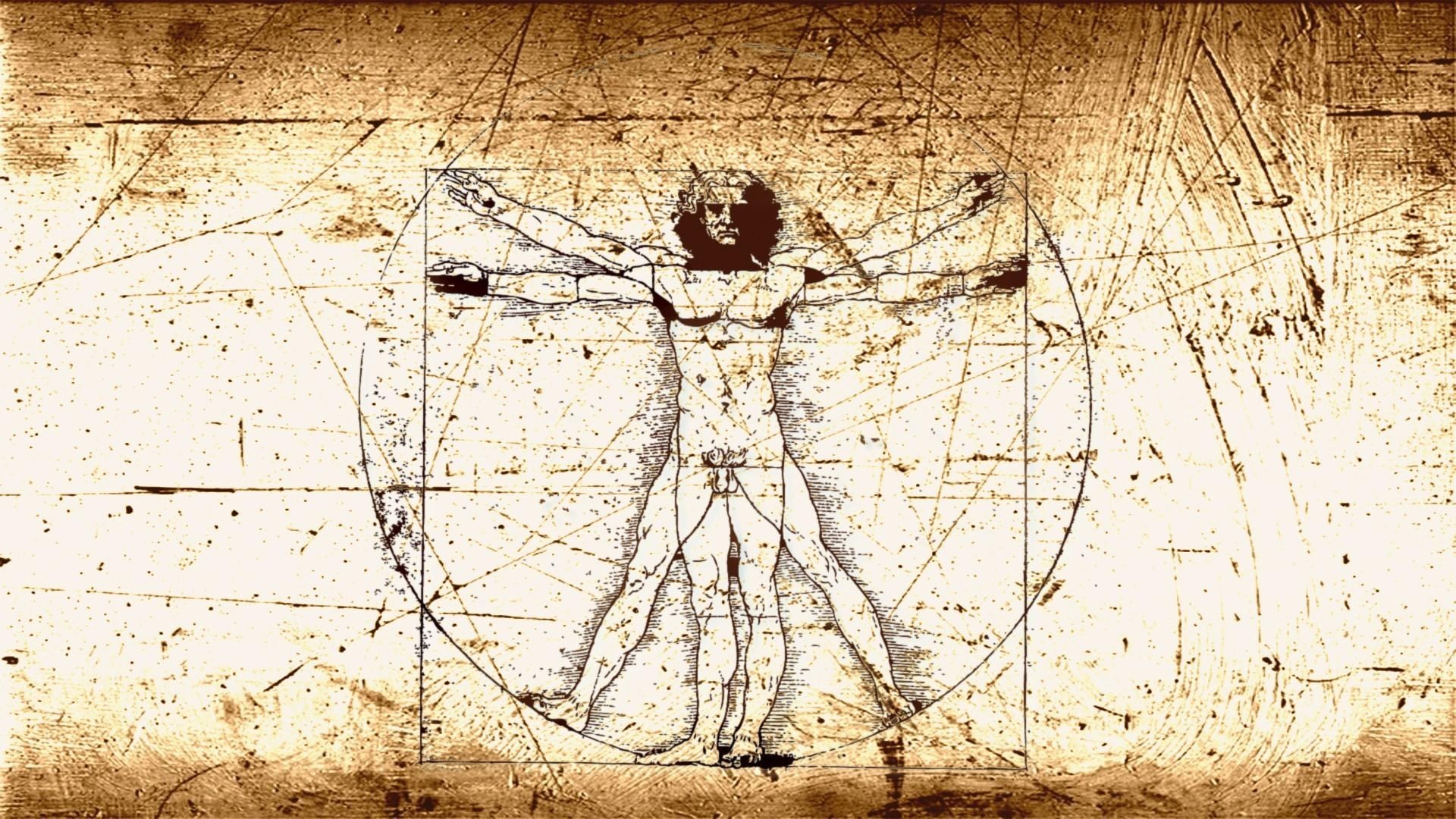 3840ã—1080 Leonardo Da Vinci Wallpaper 9 Data Src Of The Human Figure (the Vitruvian Man) HD Wallpaper